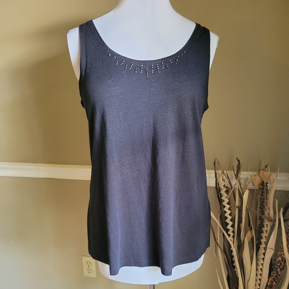 Eileen Fisher Oversized Linen Tank Top - Picture 1 of 8